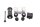 Kraftstofftank Aufhängung Halter Dämpfer Schrauben Set Yamaha YZF R6 RJ09 05-06