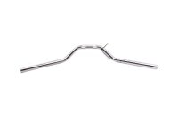 Stuur, buisvormig stuur, gebogen, geribbeld, verchroomd Moto Guzzi V 35 Imola II PC 83-87