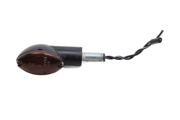 Front right turn signal on handlebar, orange lens Moto Guzzi V 35 Imola II PC 83-87