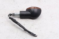 Rear left indicator, universal, round, black Moto Guzzi V 35 Imola II PC 83-87