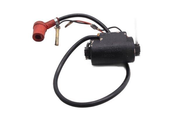 Bobine (rechts), ontstekingskabel, bougieconnector Moto Guzzi V 35 Imola II PC 83-87