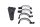 kit de montage du support de phare droit Ducati Monster 600 Dark ZDM300AA 98-01