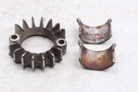 Montageflens spruitstuk links uitlaat Moto Guzzi V 35 Imola II PC 83-87