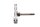 Lower fork bridge, steering tube mount, chassis Gilera Nordwest 600 600FB 91-93