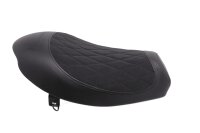 Asiento del conductor delantero con tapicería acolchada en forma de diamante. Hyosung GV 125 S Aquila 21-21