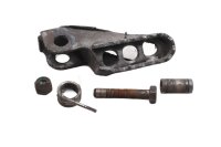 Front right footrest with bracket, screw, and spring...
