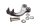 Voetsteunbeugel links voor, voetsteunmontage Gilera Nordwest 600 600FB 91-93