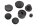 Cover caps, rubber caps, frame plugs, set BMW R 1150 GS R21 0415 99-04