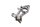 Support de repose-pieds, plaque de support, avant droit, support BMW R 1150 GS R21 0415 99-04