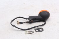 Front left turn signal, round, orange, black housing Gilera Nordwest 600 600FB 91-93