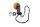 Front left turn signal, round, orange, black housing Gilera Nordwest 600 600FB 91-93