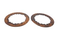 Front brake discs, drilled, pair, round inside Gilera...