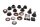 Footrest bracket, support plate, screw set, left BMW K 100 RS K100RS 83-89