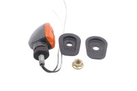 Clignotant avant droit, aspect carbone, teinté orange, court Kawasaki ZX-7R ZX750N 96-99