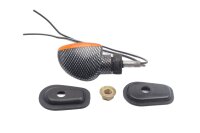 Clignotant avant droit, aspect carbone, teinté orange, court Kawasaki ZX-7R ZX750N 96-99