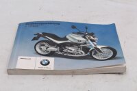Operating instructions, drivers manual, maintenance booklet BMW R 1200 R R1ST K27 0378 07-10