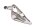 Fodstøttebeslagsstøtteplade, højre bag BMW K 1200 S K40 K12S 0581 05-08