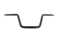 Manillar tubular de 22 mm con curvatura, negro, rayado....