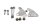 Motorhalter Befestigung Rahmenhalter oben Gilera Nordwest 600 600FB 91-93