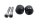 Lenkergewicht Satz Endkappen Lenkerende schwarz Honda CB 600 F Hornet PC41 07-08