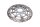 Front brake disc, drilled, wave design Suzuki GSF 1200 Bandit WVA9 01-05