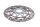 Front brake disc, drilled, wave design Suzuki GSF 1200 Bandit WVA9 01-05