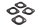 Udstødningsmanifoldflange, udstødningsmontering, udstødningsflange BMW K 100 RS K100RS 83-89