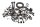 Engine bolt set, gasket set, sealing rings BMW K 100 RS K100RS 83-89