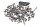 Screw set for fairing and frame mounting BMW R 1200 R R1ST K27 0378 07-10