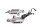 Fotstödsfäste bärplatta fram vänster höger BMW K 1200 S K40 K12S 0581 05-08