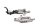 Fotstödsfäste bärplatta fram vänster höger BMW K 1200 S K40 K12S 0581 05-08