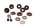 Footrest bracket, support plate, right, rubber buffer BMW K 100 RS K100RS 83-89