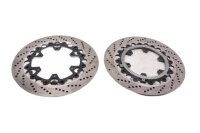 Front drilled brake discs with ABS ring set, 4.5mm BMW R...