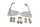 Spiegelhalter Aufnahme Set links rechts BMW K 1100 LT K589 0526 90-98
