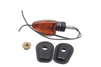 Clignotant avant gauche, teinté noir, câble avec bras en caoutchouc Kawasaki ZX-7R ZX750N 96-99