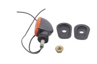 Clignotant avant gauche, teinté noir, câble avec bras en caoutchouc Kawasaki ZX-7R ZX750N 96-99