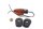 Clignotant avant gauche, teinté noir, câble avec bras en caoutchouc Kawasaki ZX-7R ZX750N 96-99