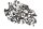 Screw collection, fasteners, frame holders KTM GS 620 RD EXC 620 LC4 94-99