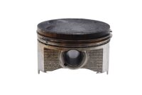 Piston, piston rings, cylinder running, engine inside...