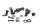 Brandstoftankbeugelset, dempermontageset BMW R 1200 GS K25 0307 R12 04-07