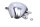 Chrome cover right frame trim Suzuki GSF 1200 Bandit WVA9 01-05
