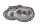 Ajovalon kiinnike kaksoisheijastimella BMW R 1200 GS K25 0307 R12 04-07