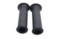 Handlebar grip set, throttle grip, ribbed grip rubber...