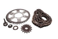 Chain kit, sprocket, chainring, drive chain Suzuki GSF...