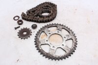 Chain kit, sprocket, chainring, drive chain Suzuki GSF 1200 Bandit WVA9 01-05