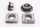 Set di supporti per cuscinetti tendicatena con manicotto distanziale per asse Kawasaki ZX-7R ZX750N 96-99