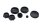 Afdekkapset, framepluggen, kunststofset BMW R 1200 GS K25 0307 R12 04-07