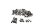 Jeu de vis pour la fixation des garnitures de cadre BMW R 1200 GS K25 0307 R12 04-07