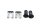 kit de montage en caoutchouc pour support de phare KTM 1290 Super Duke R 1290SDR/14 14-16