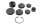 Abdeckkappen Gummikappe Verschlussdeckel Set Rahmen BMW R 1100 GS 259 0409 93-99